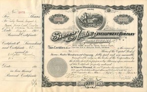 Sierra Madre Development Co. signed by August A. Busch Jr.
